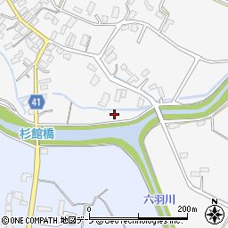 青森県平川市杉館松橋205周辺の地図
