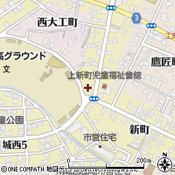 青森県弘前市新町99-1周辺の地図