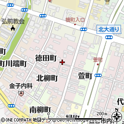 青森県弘前市南横町33-4周辺の地図