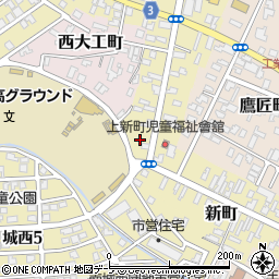青森県弘前市新町100周辺の地図