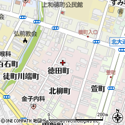 青森県弘前市徳田町29周辺の地図