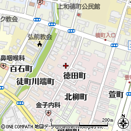 青森県弘前市徳田町28周辺の地図