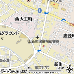 青森県弘前市新町113周辺の地図