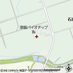 青森県平川市中佐渡下石田周辺の地図