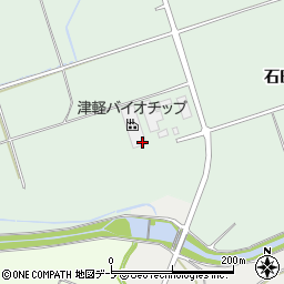 青森県平川市中佐渡（下石田）周辺の地図