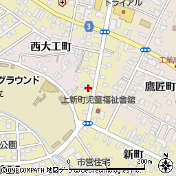 青森県弘前市新町116周辺の地図