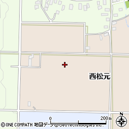 青森県平川市金屋西松元周辺の地図