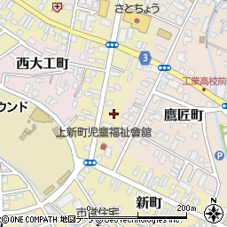 青森県弘前市新町121周辺の地図