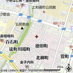 青森県弘前市徳田町30-1周辺の地図
