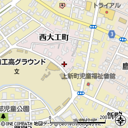 青森県弘前市西大工町143周辺の地図