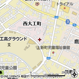 青森県弘前市西大工町13周辺の地図