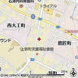 青森県弘前市新町126周辺の地図