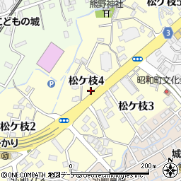青森県弘前市松ケ枝周辺の地図