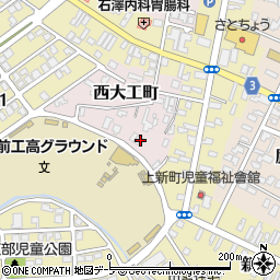 青森県弘前市西大工町141周辺の地図