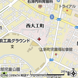 青森県弘前市西大工町141周辺の地図