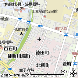 青森県弘前市徳田町35-1周辺の地図