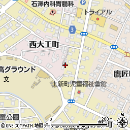青森県弘前市西大工町10周辺の地図