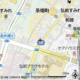 青森県弘前市和徳町周辺の地図