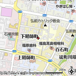 青森県弘前市百石町小路4周辺の地図
