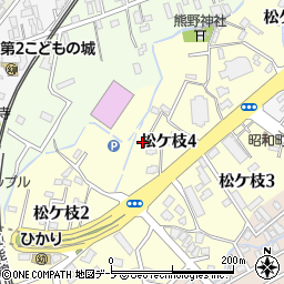 青森県弘前市松ケ枝4丁目周辺の地図