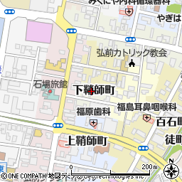 青森県弘前市下鞘師町9周辺の地図