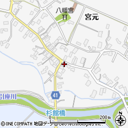 青森県平川市杉館松橋222周辺の地図