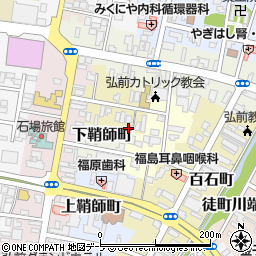 青森県弘前市元寺町小路23周辺の地図