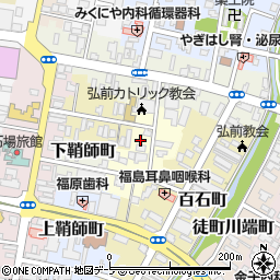 青森県弘前市百石町小路15周辺の地図