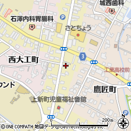 青森県弘前市新町140周辺の地図