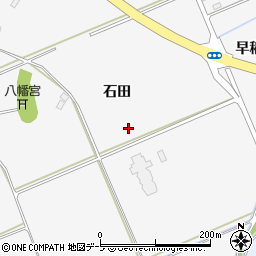 青森県弘前市一町田石田周辺の地図