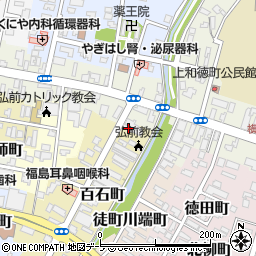 青森県弘前市百石町60周辺の地図