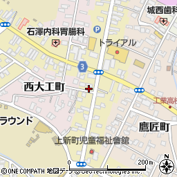 青森県弘前市新町142周辺の地図