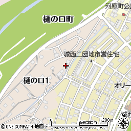 青森県弘前市樋の口1丁目4周辺の地図