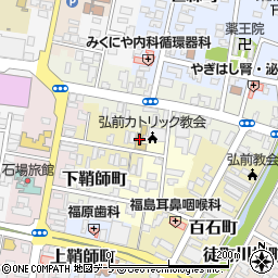 青森県弘前市百石町小路20周辺の地図