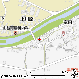 青森県黒石市袋富田18周辺の地図