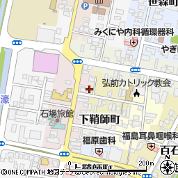 青森県弘前市元寺町小路1周辺の地図