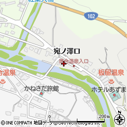 青森県黒石市板留落合野11周辺の地図