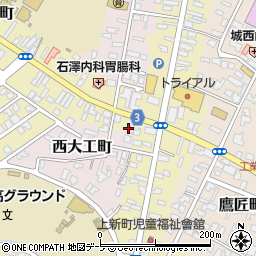青森県弘前市新町163-2周辺の地図