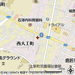 青森県弘前市新町161周辺の地図