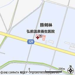 青森県弘前市真土勝剣林周辺の地図