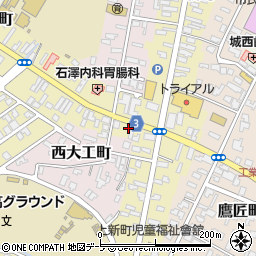 青森県弘前市新町163周辺の地図