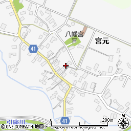 青森県平川市杉館宮元136-2周辺の地図