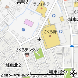 さくら野弘前店周辺の地図