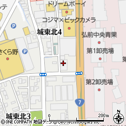 株式会社コバヤシ　弘前営業所周辺の地図