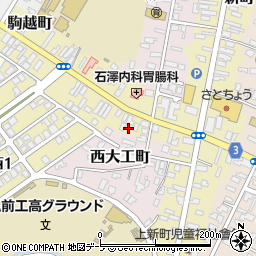 青森県弘前市新町154周辺の地図
