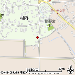 青森県平川市南田中村内32周辺の地図