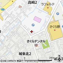 青森沢井薬品弘前営業所周辺の地図