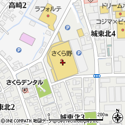 さくら野百貨店弘前店周辺の地図