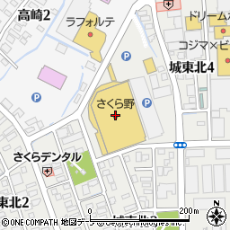 セリアさくら野弘前店周辺の地図