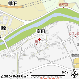 青森県黒石市袋富田11-1周辺の地図